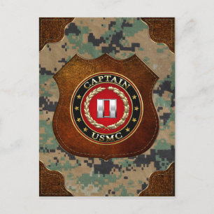 Carte Postale USMC Capt [3D]