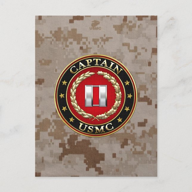 Carte Postale USMC Capt [3D] (Devant)
