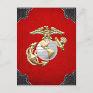 Carte Postale USMC Eagle, Globe & Ancre (EGA) [3D]