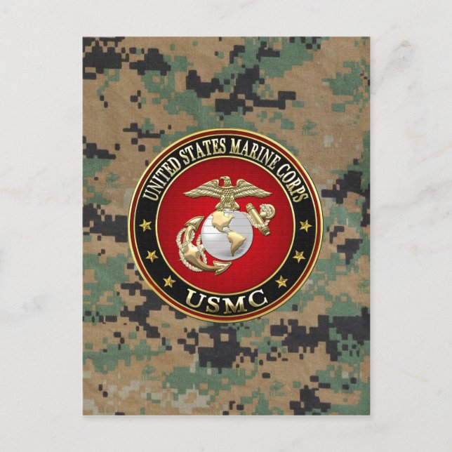 Carte Postale USMC EGA [édition spéciale] [3D] (Devant)