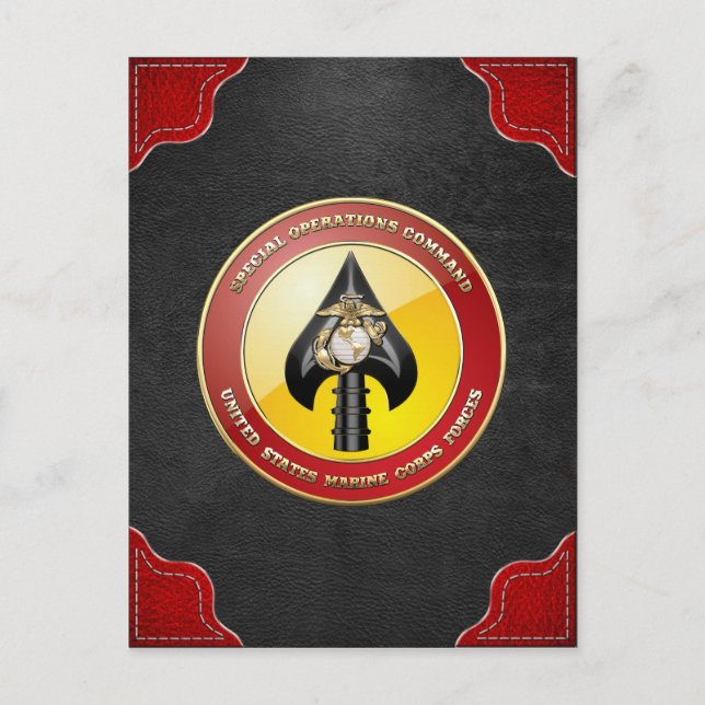 Carte Postale USMC Opérations spéciales (MARSOC) [3D] (Devant)