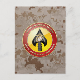 Carte Postale USMC Opérations spéciales (MARSOC) [3D]