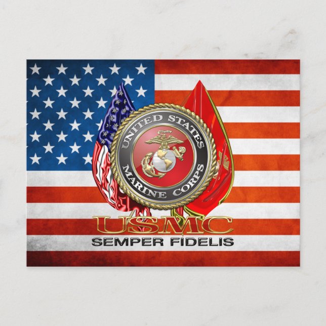 Carte Postale USMC Semper Fi [édition spéciale] [3D] (Devant)