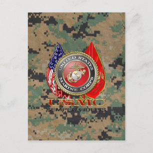 Carte Postale USMC Semper Fi [édition spéciale] [3D]