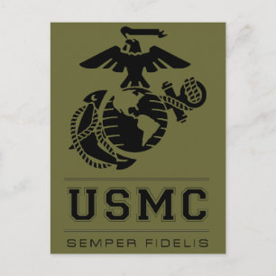 Carte Postale USMC Semper Fidelis [Semper Fi]