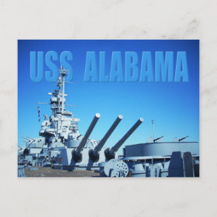 Carte Postale USS Alabama (BB-60), Mobile, AL