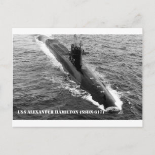CARTE POSTALE USS ALEXANDER HAMILTON