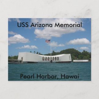 Carte Postale USS Arizona Memorial, Pearl Harbor, Hawaï