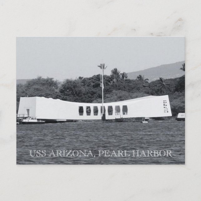 Carte Postale USS Arizona Pearl Harbor (Devant)