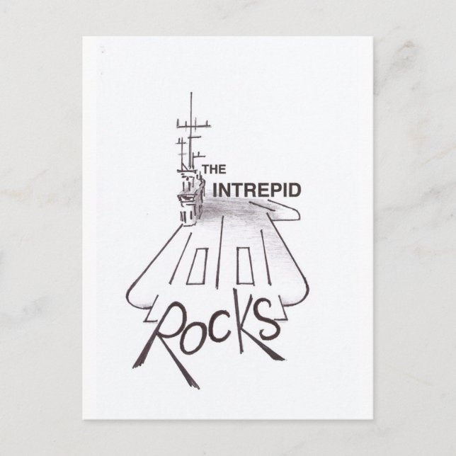 Carte postale USS INTREPID (Devant)