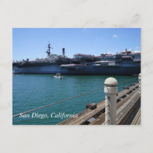 Carte Postale USS Midway à San Diego, Californie