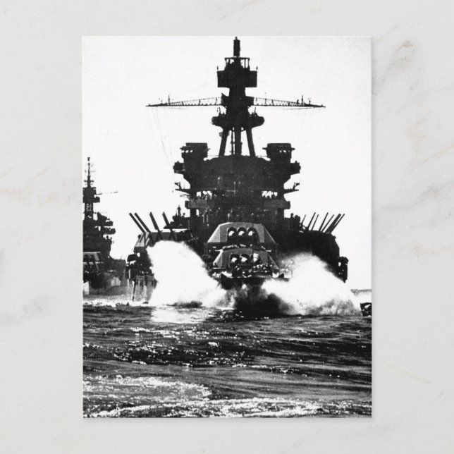 Carte Postale USS PENNSYLVANIA et cuirassé de_War Image (Devant)