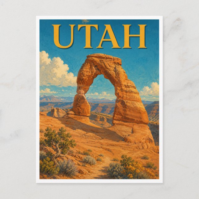 Carte Postale Utah Delicate Arch GeoSaga (Devant)