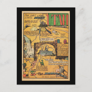 Carte Postale Utah, État de Salt Lake