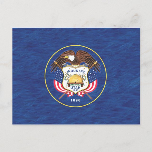 CARTE POSTALE UTAH FLAG (Devant)
