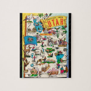 Carte postale Utah Jigsaw Puzzle