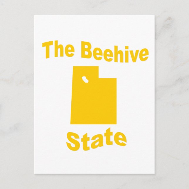 Carte Postale Utah : L'État de Beehive (Devant)