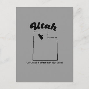 Carte Postale Utah Motto - Notre Jésus est meilleur