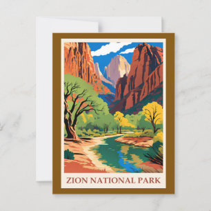 Carte Postale Utah - Parc national de Zion