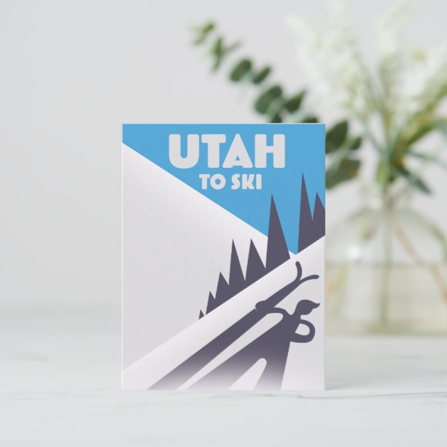 Carte Postale Utah pour skier (Debout devant)