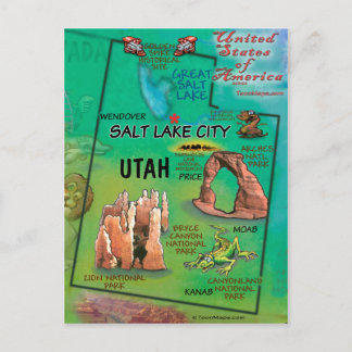 Carte Postale Utah USA