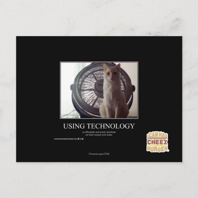 Carte Postale Utilisation de la technologie (Devant)