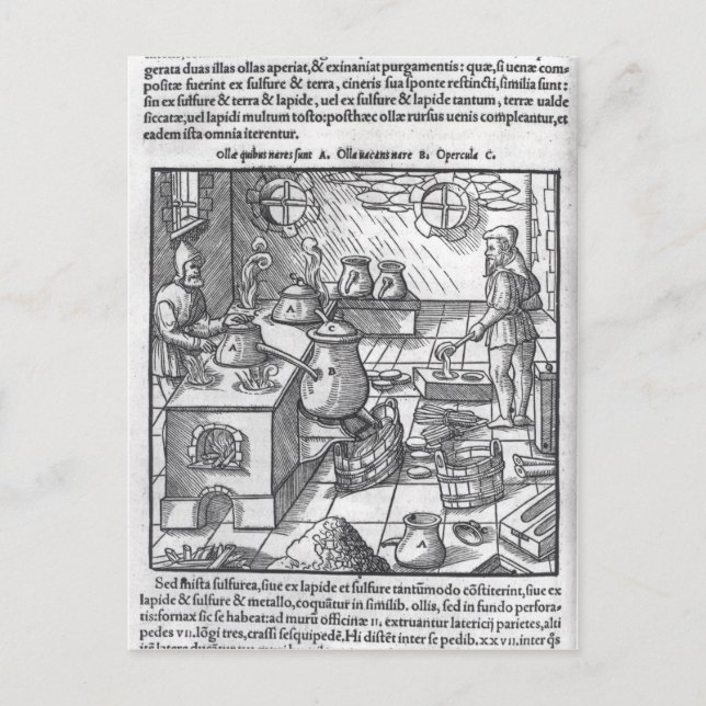 Carte Postale Utilisation du soufre (Devant)