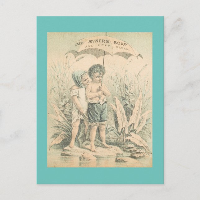 Carte Postale Utiliser le savon Miners (Devant)