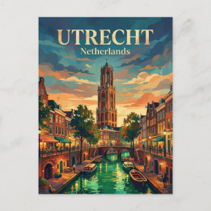 Carte Postale Utrecht Pays-Bas
