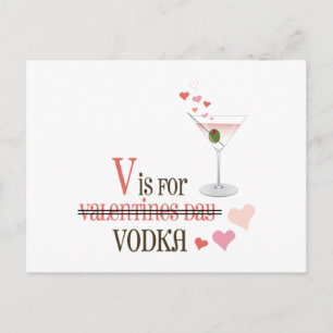 Carte Postale V est pour Vodka