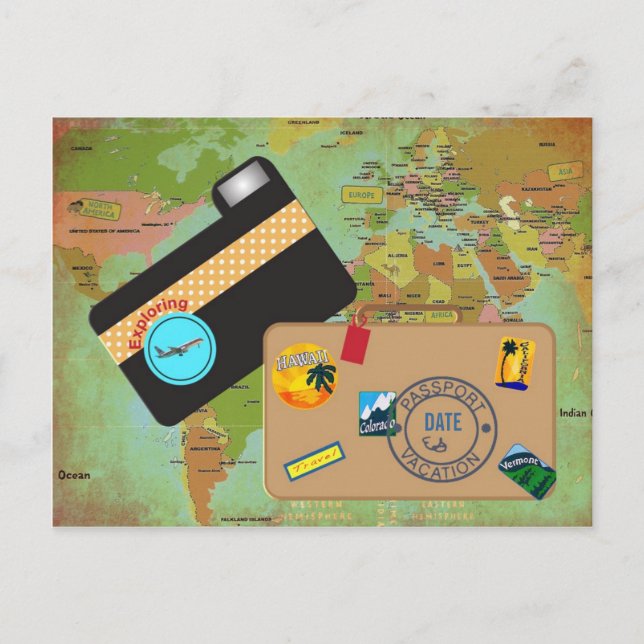 Carte Postale Vacances (Devant)