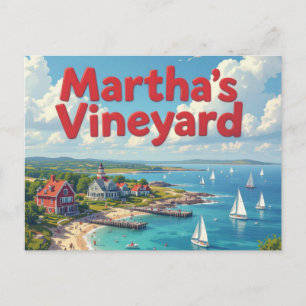 Carte Postale vacances à marthas vineyard