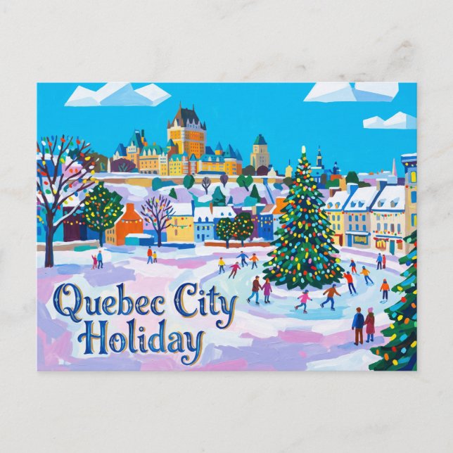 Carte Postale Vacances à Québec Canada (Devant)