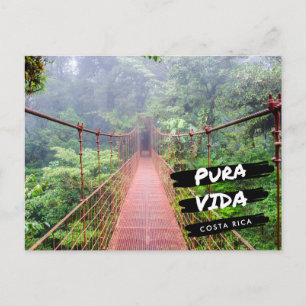 Carte Postale Vacances aux Ponts Suspendus du Costa Rica 