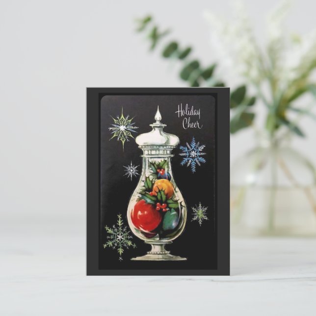 Carte Postale Vacances Cheer Vintage Black Candy Jar (Debout devant)