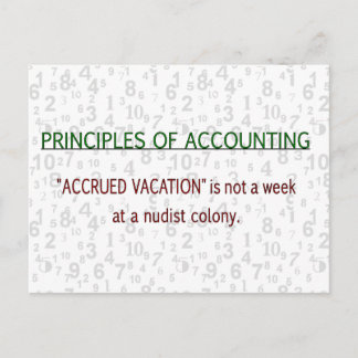 Carte Postale Vacances comptables acquises