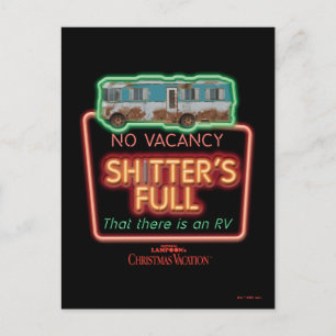 Carte Postale Vacances de Noël   Sh*tter's Full Neon Sign