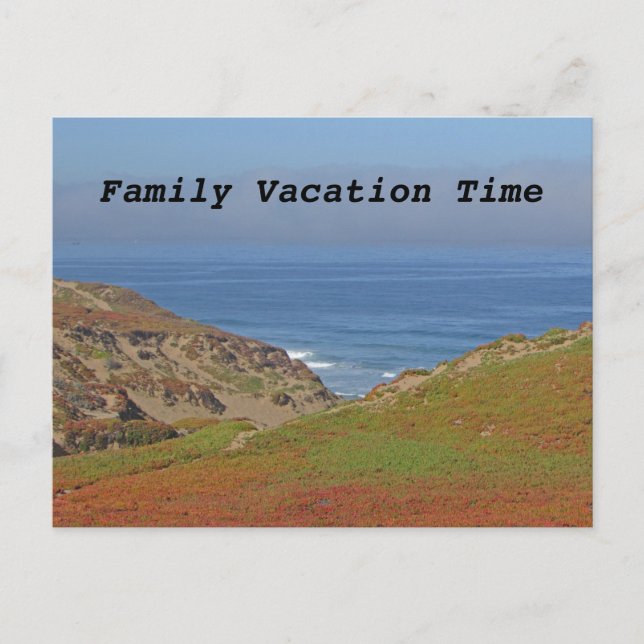 Carte Postale Vacances en famille Yearly Beach Trip Faire-part (Devant)
