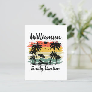 Carte Postale Vacances familiales personnalisées