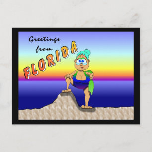 Carte Postale Vacances Gladys