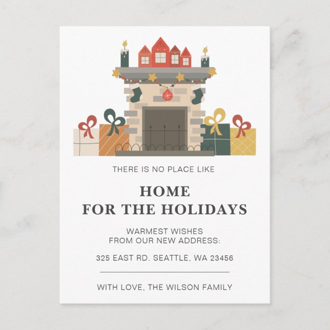 Carte Postale Vacances Hiver Foyer Accueil Weve Vacances Déménag (Devant)