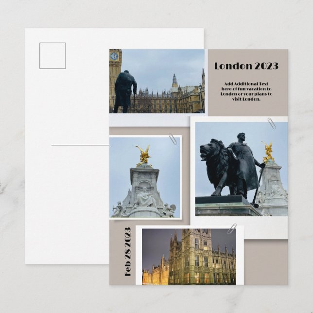 Carte Postale Vacances personnalisées (Devant / Derrière)