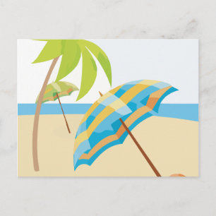 Carte Postale Vacances Plage