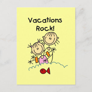 Carte Postale Vacances T-shirts et cadeaux Rock