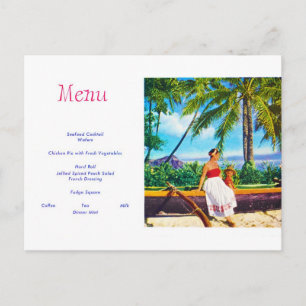 Carte Postale Vacances vintages hawaïennes