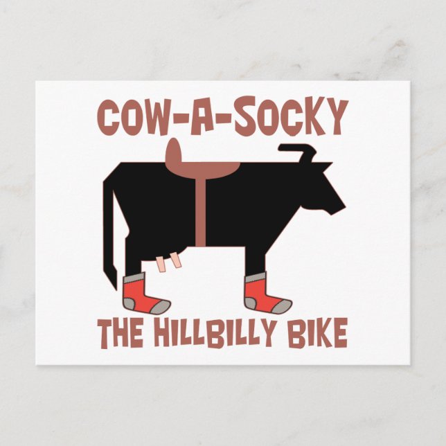 Carte Postale Vache A Socky (Devant)