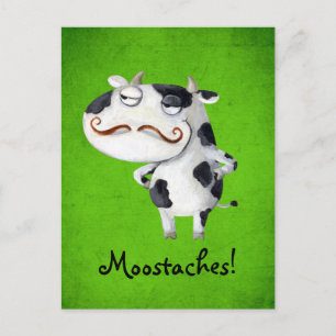 Carte Postale Vache aux moustaches