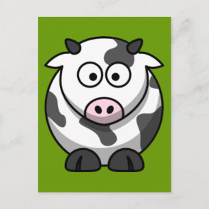 Carte Postale Vache caricaturale