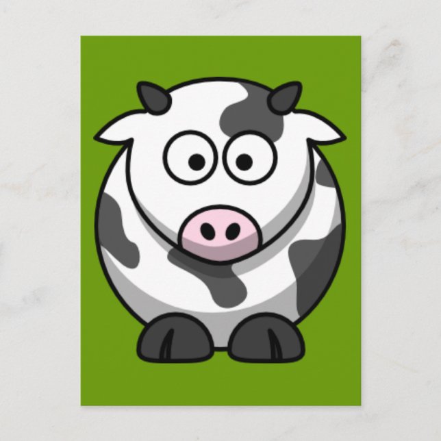 Carte Postale Vache caricaturale (Devant)