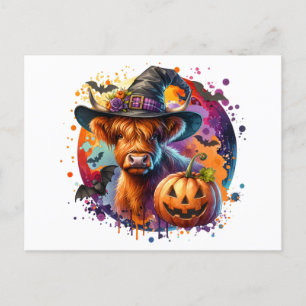 Carte Postale Vache d'Halloween